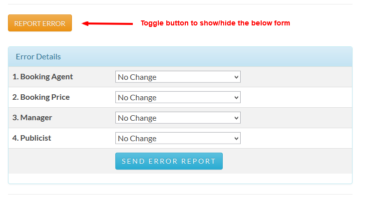 1. Button added end of the content with form