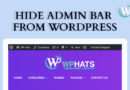 How to hide/disable admin bar from WordPress